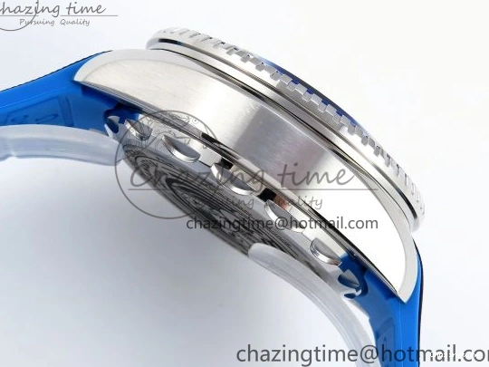 0506 SEAMASTER PLANET OCEAN 6000M ULTRA DEEP 45.5MM SS TF 1:1 BEST EDITION WHITE DIAL BLUE BEZEL ON RUBBER STRAP A SunProtective 7762